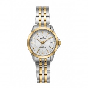 Mirage 8838 Silver Gold White Dial Lady LDBTGSL